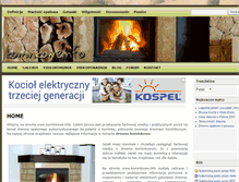 Tablet Screenshot of kominkowe.info